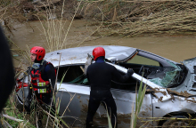 Το αυτοκίνητο στο οποίο επέβαινε η οικογένεια