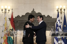 Έβο Μοράλες και Αλέξης Τσίπρας