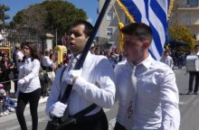 Χανιά: Καταχειροκροτήθηκε ο τυφλός σημαιοφόρος 