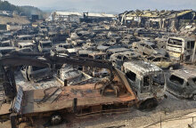 Καταστροφές από πύρινη λαίλαπα στη Νότια Κορέα