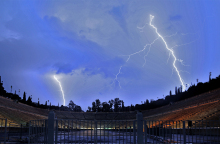 Παναθηναϊκό Στάδιο, καταιγίδα