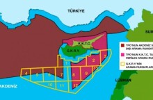 Χάρτης που δείχνει την ελληνική και κυπριακή ΑΟΖ ως μέρος της τουρκικής υφαλοκρηπίδας 
