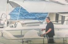 Ο Πάνος Καμμένος στη θαλαμηγό