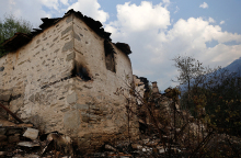 Φωτιά σε χωριό