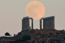 Πανσέληνος στο Σούνιο