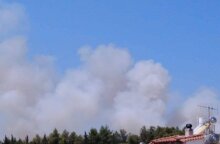 Φωτιά στο Ποικίλο Όρος στον Ασπρόπυργο