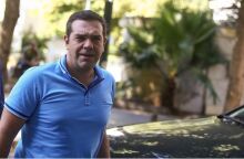 Ο Αλέξης Τσίπρας στη συνεδρίαση της Πολιτικής Γραμματείας του ΣΥΡΙΖΑ 