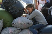 Άφιξη των πρώτων προσφύγων στη Θεσσαλονίκη από τη Λέσβο 