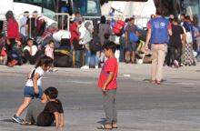 Πρόσφυγες στη Μυτιλήνη