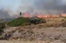 Μεγάλη πυρκαγιά στο Λαγονήσι