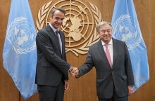 Συνάντηση Μητσοτάκη - Γκουτέρες στη Νέα Υόρκη