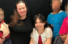 Η Νατάλια με τη νέα της οικογένεια