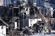 Πυρκαγιά στη Μόρια