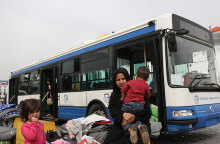 Πρόσφυγες στο λιμάνι του Πειραιά