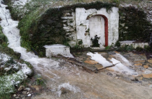 Βροχή στη Ζαγορά Πηλίου