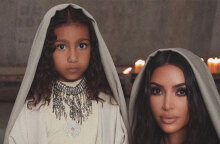 Η Κιμ Καρντάσιαν με την κόρη της στον καθεδρικό ναό στην Αρμενία