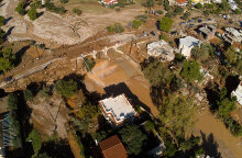 Drone κατέγραψε αποκαλυπτικές εικόνες από τις πλημμύρες στην Κινέτα