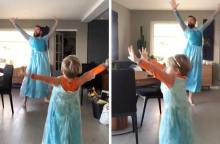 Ο μπαμπάς και ο γιος Frozen