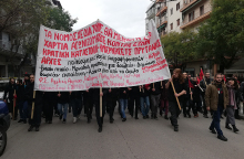 Πορεία φοιτητών στη Θεσσαλονίκη 