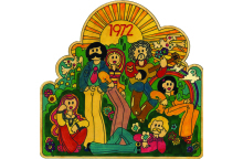 Κάρτα εορτών του Στέργιου Δελιαλή (1972). Από το βιβλίο «Αθηναϊκό Underground» (εκδ. ATHENS VOICE Books). 