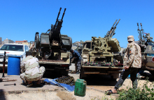 Δυνάμεις του στρατάρχη Χαφτάρ στην Τρίπολη