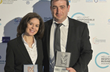 Ευαγγελία Παπαδημητρίου, Υπεύθυνη Τομέα Employee Engagement Lidl Ελλάς/ Γεώργιος Κοτανίδης, Υπεύθυνος Διαχείρισης Ενέργειας Lidl Ελλάς