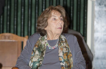 Η Άλκη Ζέη στην ανααγόρευση της σε επίτιμη διδάκτορα του ΑΠΘ