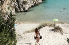 Παραλία Βοϊδοκοιλιάς στη Μεσσηνία