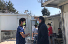 Ο Πρόεδρος του ΕΟΔΥ στο ΚΥΤ Μεταναστών Μόριας