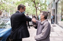 Επίσκεψη Μητσοτάκη στο Παγκράτι