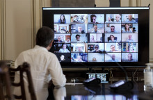 Παρέμβαση του Πρωθυπουργού Κυριάκου Μητσοτάκη στη συνεδρίαση της Επιτροπής Λοιμωξιολόγων του Υπουργείου Υγείας