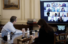 Τηλεδιάσκεψη του Κυρ. Μητσοτάκη με τις Διευθύντριες και τους Διευθυντές των Νοσηλευτικών Υπηρεσιών