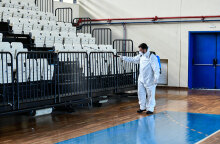 Απολύμανση του δημοτικού κλειστού γυμναστηρίου Πρέβεζα