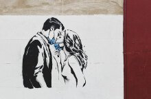 Γκράφιτι εμπνευσμένο από τον νέο κορωνοϊό 