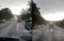 Χαλάζι στη Χαλκιδική