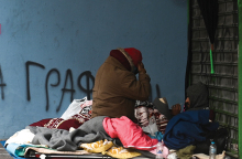 Άστεγοι στο κέντρο της Αθήνας 