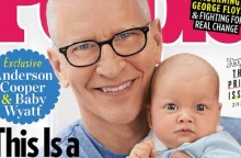 Το εξώφυλλο του Άντερσον Κούπερ με τον γιο του