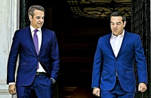 Συνάντηση Κυριάκου Μητσοτάκη-Αλέξη Τσίπρα στο Μέγαρο Μαξίμου