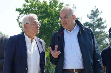 Επίσκεψη Μπορέλ - Δένδια στον Έβρο 