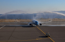 ΥΠΟΔΟΧΗ ΤΗΣ ΠΡΩΤΗΣ ΠΤΗΣΗΣ ΑΠΟ ΤΟ ΕΞΩΤΕΡΙΚΟ ΣΤΟ ΑΕΡΟΔΡΟΜΙΟ ΤΟΥ ΗΡΑΚΛΕΙΟΥ ΚΡΗΤΗΣ 