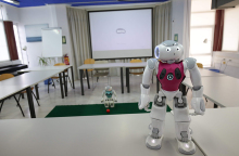 Το ρομποτάκι Ερμής που έφτιαξε η ομάδα ρομποτικής «Κουρήτες»