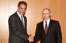 Kυριάκος Μητσοτάκης και Βλάντιμιρ Πούτιν 