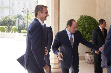 Ο πρωθυπουργός Κυριάκος Μητσοτάκης και ο πρόεδρος της Αιγύπτου αλ Σίσι