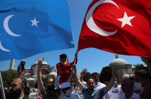 Αγία Σοφία - Πανηγυρισμοί μουσουλμάνων πριν από την πρώτη προσευχή