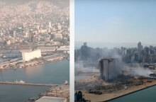 Λίβανος: Drone καταγράφει το πριν και το μετά την έκρηξη στη Βηρυτό