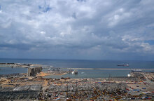 Έκρηξη στη Βηρυτό: Αεροφωτογραφία δείχνει το μέγεθος της καταστροφής στο λιμάνι