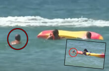 Ο πρόεδρος της Πορτογαλίας βοήθησε δύο γυναίκες που παρασύρθηκαν από τα ορμητικά ρεύματα