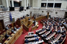 Η Βουλή κατά τη διάρκεια συνεδρίασης