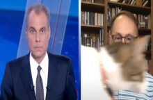 Η γάτα του Νίκου Σύψα στο δελτίο ειδήσεων