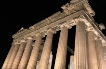 Ο Παρθενώνας με τον νέο φωτισμό